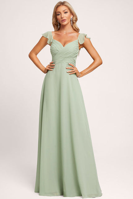 Robe Pastel Rose Demoiselle D'Honneur Élégante - gallery 1