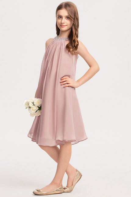 Robe Pastel Rose Demoiselle D'Honneur Chic - gallery 2