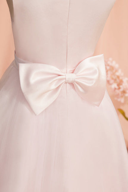 Robe Pastel Rose Dentelle Demoiselle D'Honneur - gallery 5