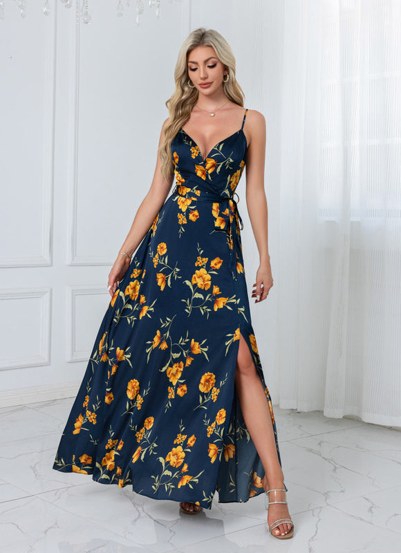 Robe Pastel Florale Rose Satinée - gallery 8