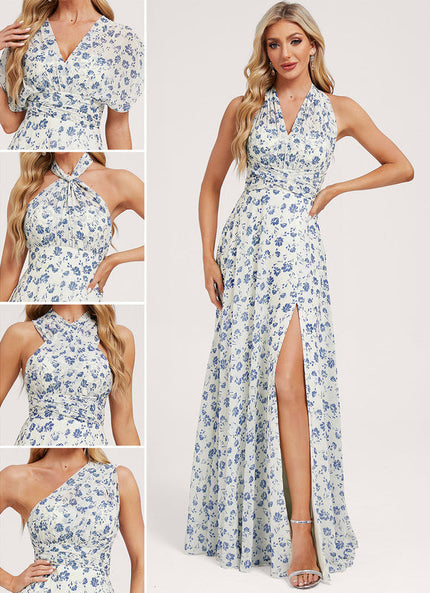 Robe Pastel Rose Trapèze Décolleté Col V