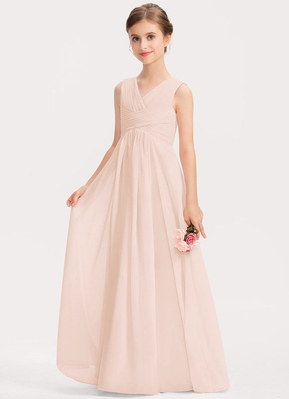 Robe Pastel Verte Col V Longueur Maxi