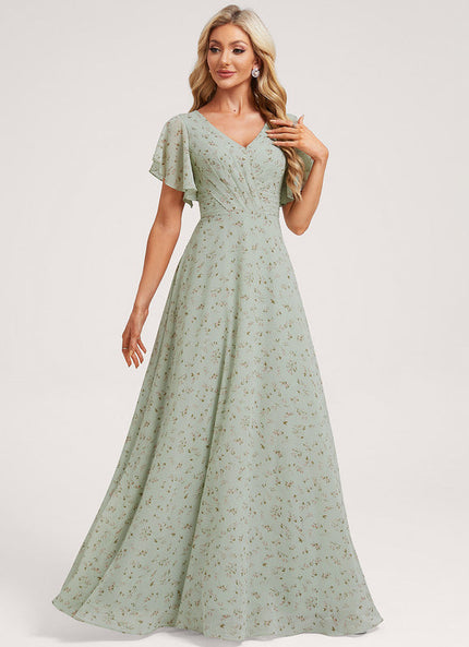 Robe Pastel Rose Demoiselle D'Honneur Élégante