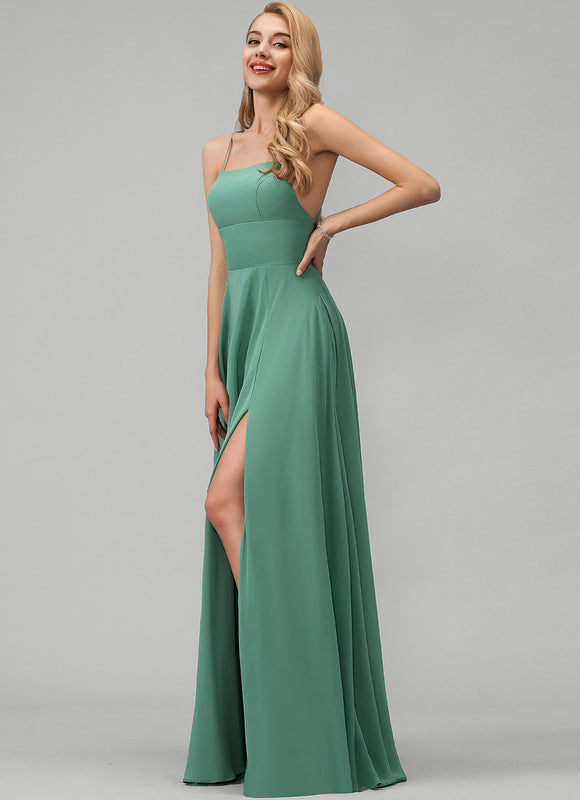Robe Pastel Verte Trapèze Soirée Élégante - gallery 2