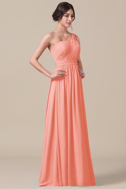 Robe Pastel Bleu Décolleté Asymétrique Longue - gallery 6