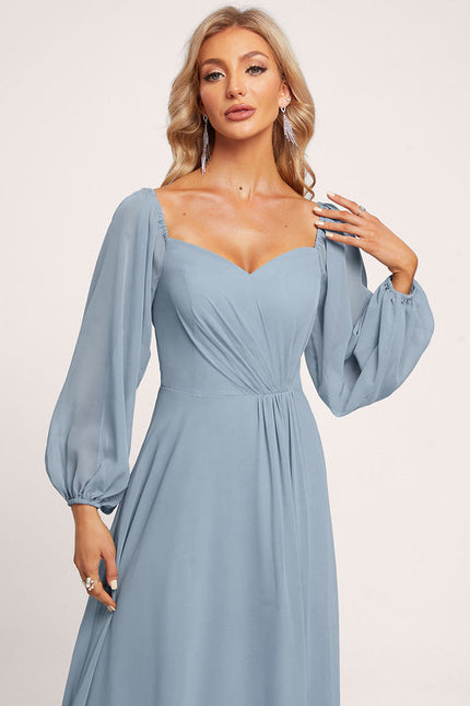 Robe Pastel Rose Décolleté Épaule Dénudée - gallery 5