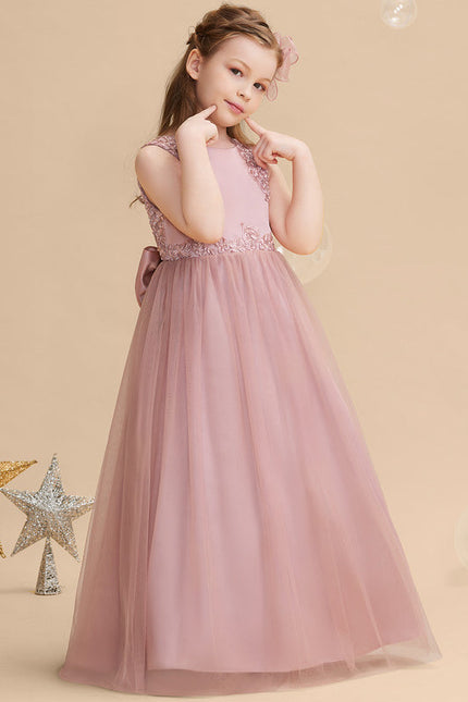 Robe Pastel Rose Demoiselle D'Honneur Élégante - gallery 3