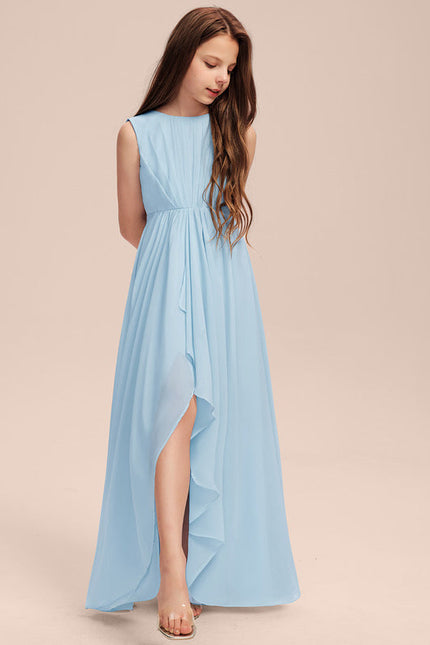 Robe Pastel Rose Demoiselle D'Honneur Volants - gallery 4