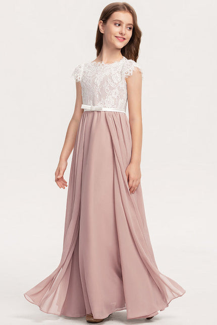 Robe Pastel Rose Demoiselle D'Honneur Élégante - gallery 2