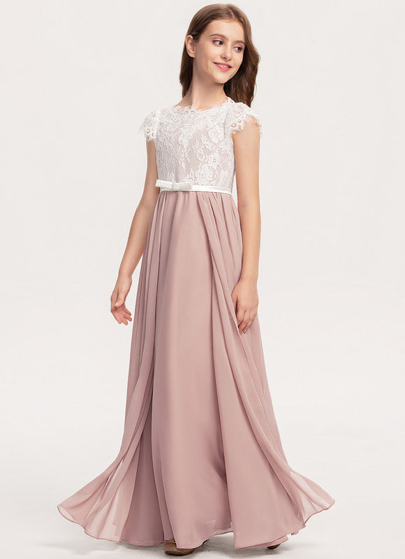 Robe Pastel Rose Demoiselle D'Honneur Élégante - gallery 2