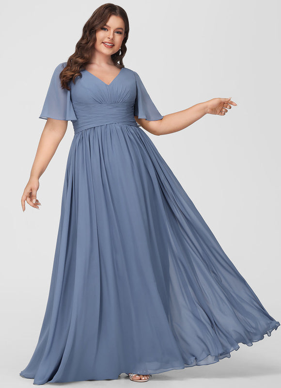 Robe Pastel Rose Demoiselle D'Honneur Élégante - gallery 5