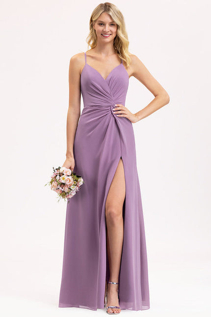 Robe Pastel Rose Demoiselle D'Honneur Élégante