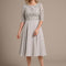 Robe Pastel Argentée Mère De La Mariée