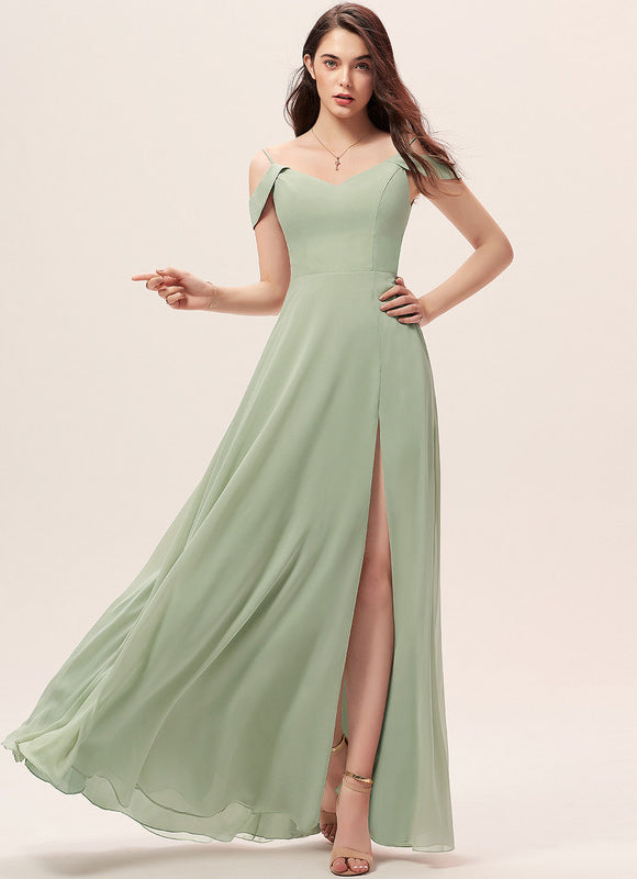Robe Pastel Demoiselle D'Honneur Bleu Clair - gallery 3