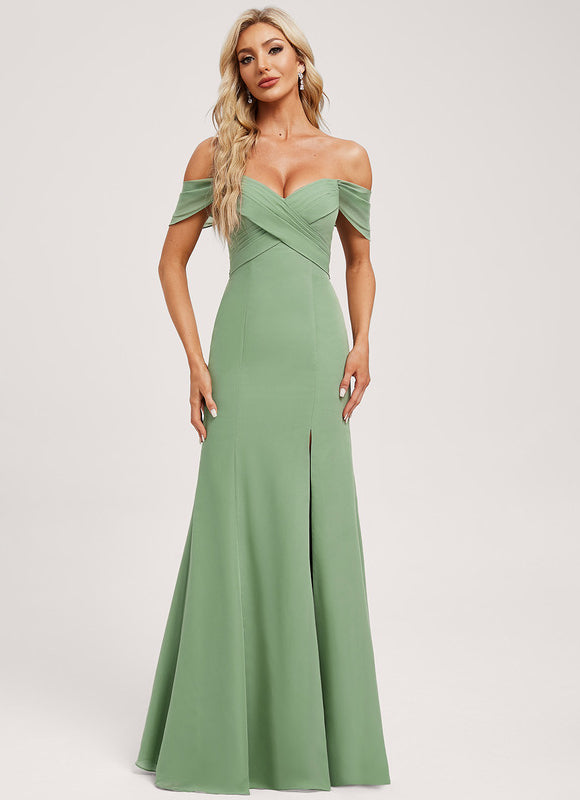 Robe Demoiselle D'Honneur Vert Pastel - gallery 2