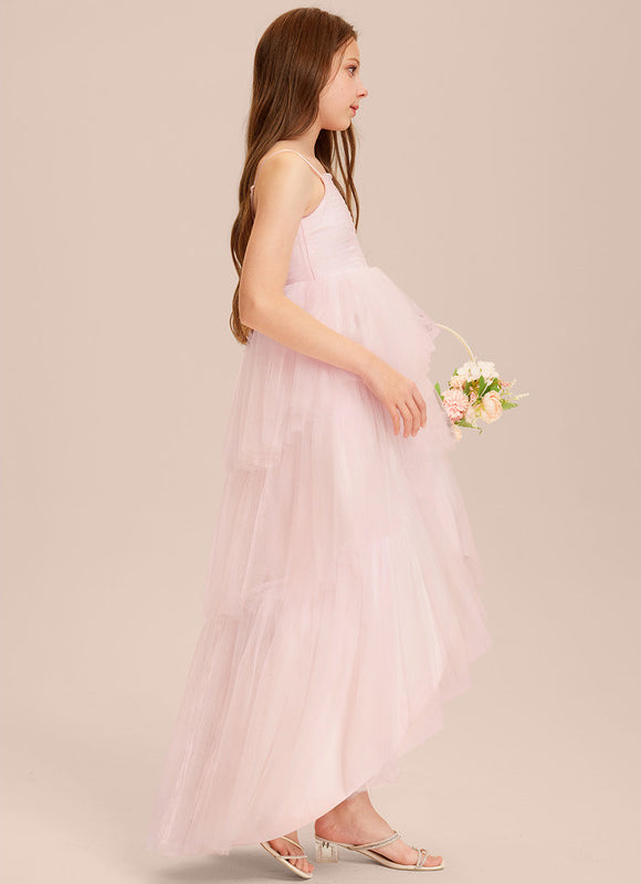 Robe Pastel Dégradé Rose Pour Demoiselle D'Honneur - gallery 3