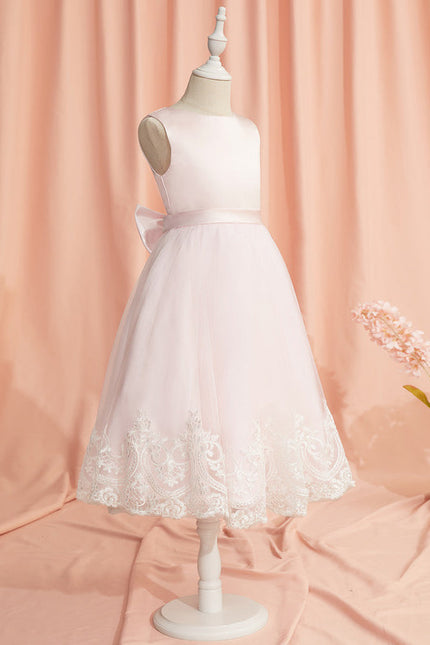Robe Pastel Rose Dentelle Demoiselle D'Honneur - gallery 4