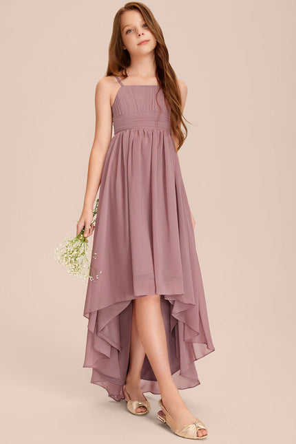 Robe Pastel Vert Mousseline Demoiselle D'Honneur - gallery 4