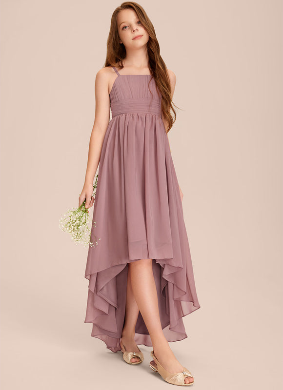 Robe Pastel Vert Mousseline Demoiselle D'Honneur - gallery 4