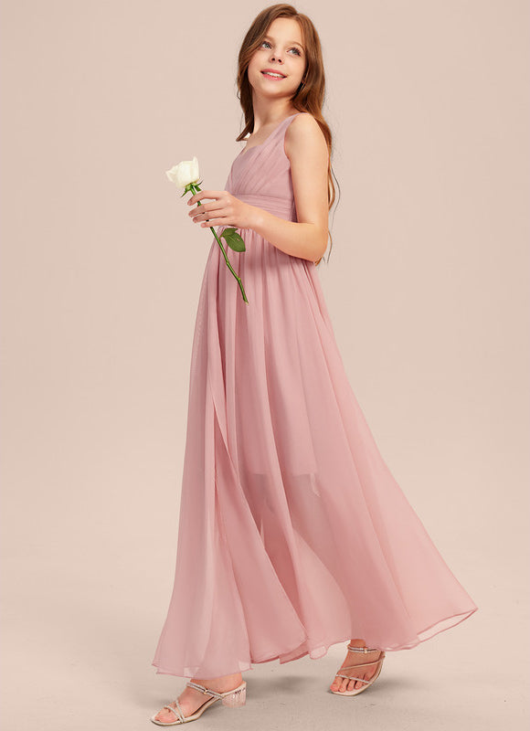 Robe Pastel Rose Col Cœur Trapèze - gallery 2