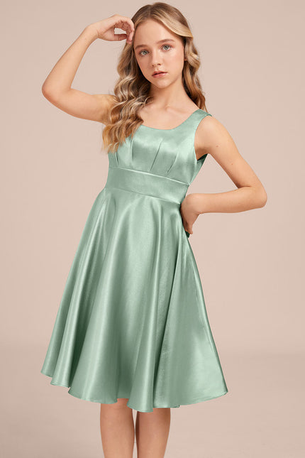 Robe Pastel Demoiselle D'Honneur Vert Menthe - gallery 4