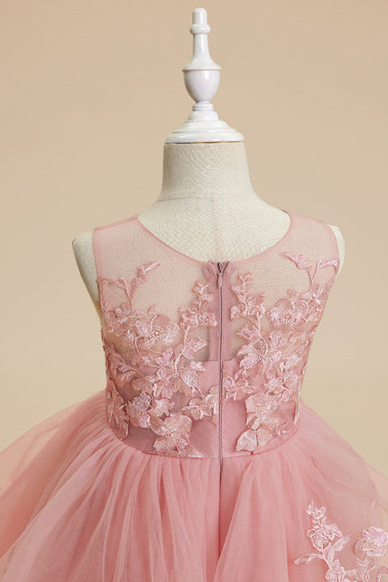 Robe Pastel Rose Princesse Tulle Mariage - gallery 2
