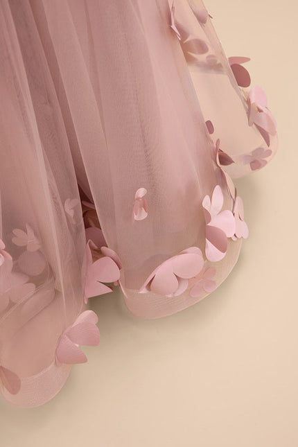 Robe Pastel Rose Fille Mariage Florale - gallery 5