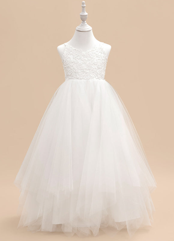 Robe Pastel Blanche Demoiselle D'Honneur Long. - gallery 1