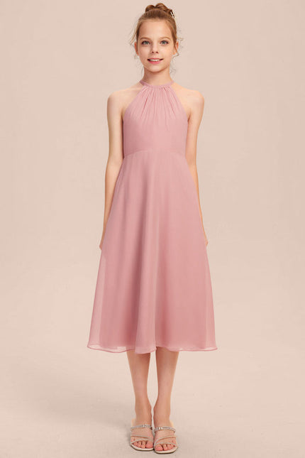 Robe Pastel Vert Menthe Trapèze Mousseline - gallery 6