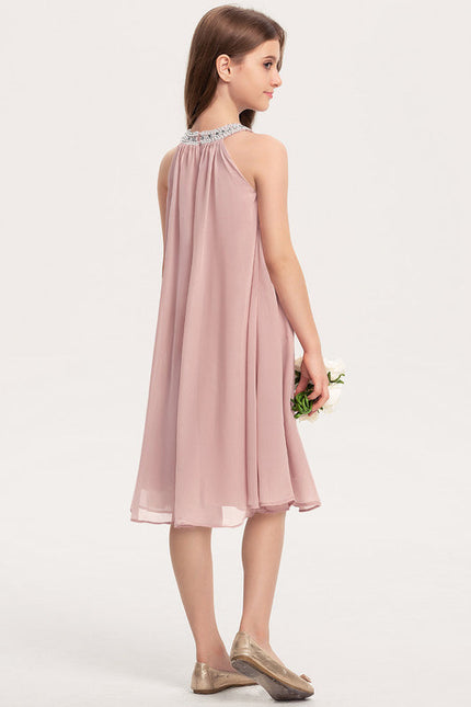 Robe Pastel Rose Demoiselle D'Honneur Chic - gallery 3