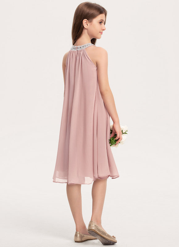 Robe Pastel Rose Demoiselle D'Honneur Chic - gallery 3