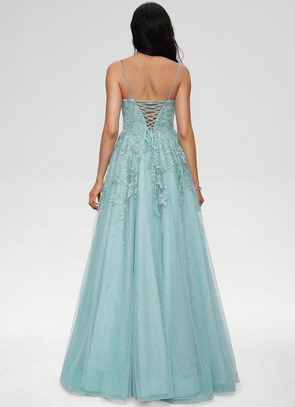 Robe Pastel Vert D'Eau Princesses Tulle - gallery 2