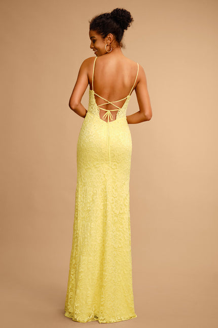 Robe Bustier Jaune Pastel - gallery 1