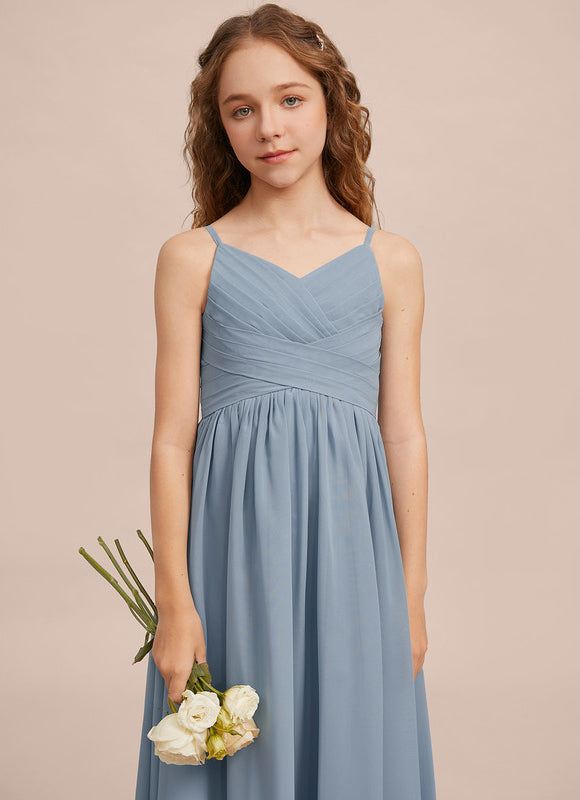 Robe Pastel Verte Col V Longueur Maxi - gallery 4