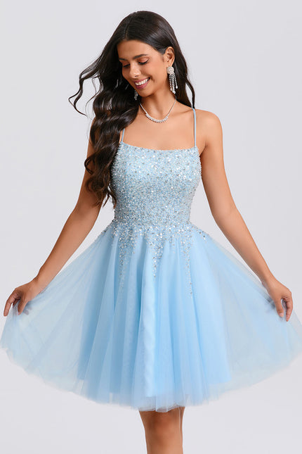 Robe Bleu Pastel Demoiselle D'Honneur - gallery 2