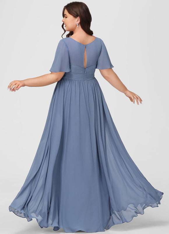 Robe Pastel Rose Demoiselle D'Honneur Élégante - gallery 8