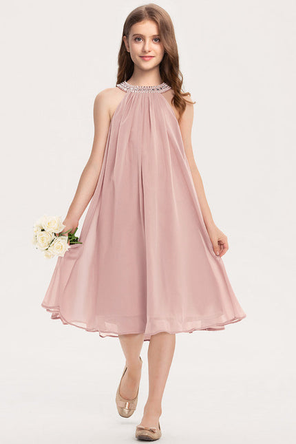 Robe Pastel Rose Demoiselle D'Honneur Chic - gallery 1