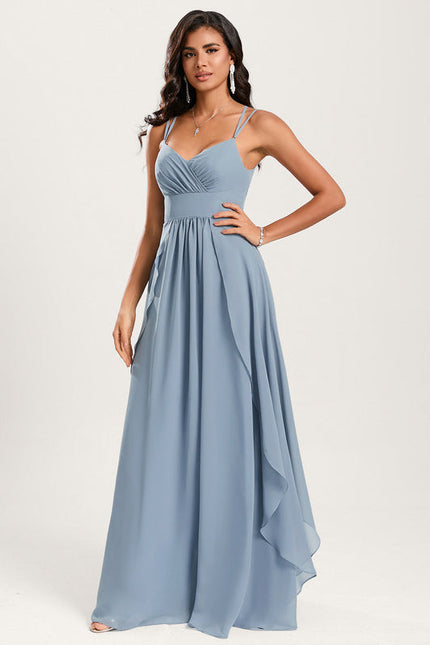 Robe Pastel Rose Demoiselle D'Honneur Élégante - gallery 2