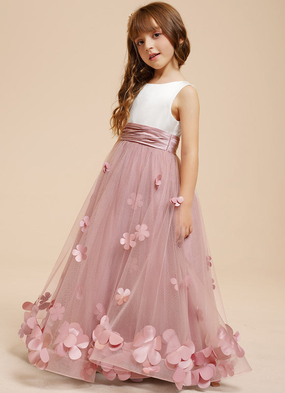 Robe Pastel Rose Fille Mariage Florale - gallery 8