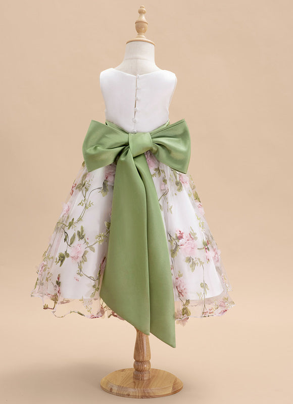Robe Pastel Demoiselle D'Honneur Blanche Fleurie - gallery 6