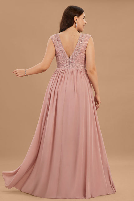 Robe Pastel Rose Demoiselle D'Honneur Élégante - gallery 8