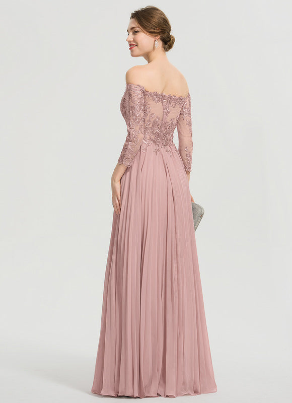 Robe Pastel Rose Épaules Dénudées Dentelle - gallery 6