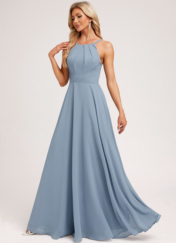 Robe Pastel Floral Lilas Longueur Maxi - gallery 2