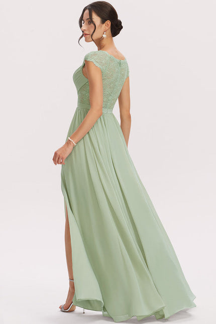 Robe Pastel Rose Demoiselle D'Honneur Élégante - gallery 3