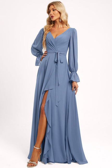 Robe Pastel Rose Demoiselle D'Honneur Élégante - gallery 5