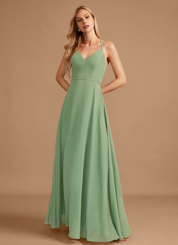 Robe Demoiselle D'Honneur Vert Pastel - gallery 1