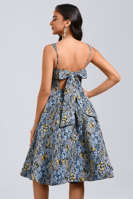Robe Pastel Fleurie Blanche Et Lavande - gallery 5