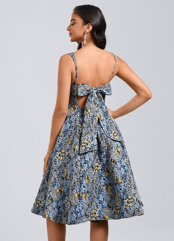 Robe Pastel Fleurie Blanche Et Lavande - gallery 5