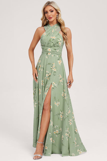 Robe Pastel Rose Trapèze Décolleté Col V - gallery 8
