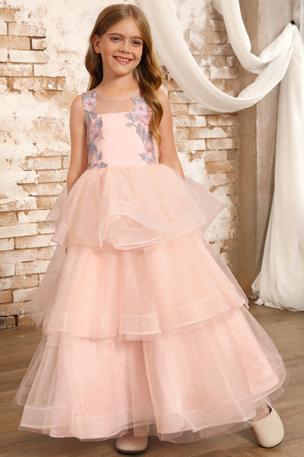 Robe Pastel Rose Princesse Tulle Mariage - gallery 1